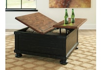 valebeck black   brown oc coffee table t   