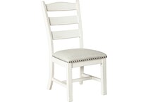 valebeck white dining chair d   