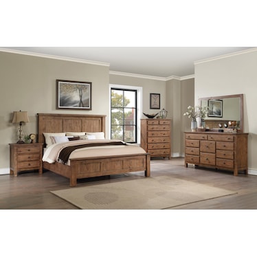 Valier 3-Piece Queen Panel Bedroom Set