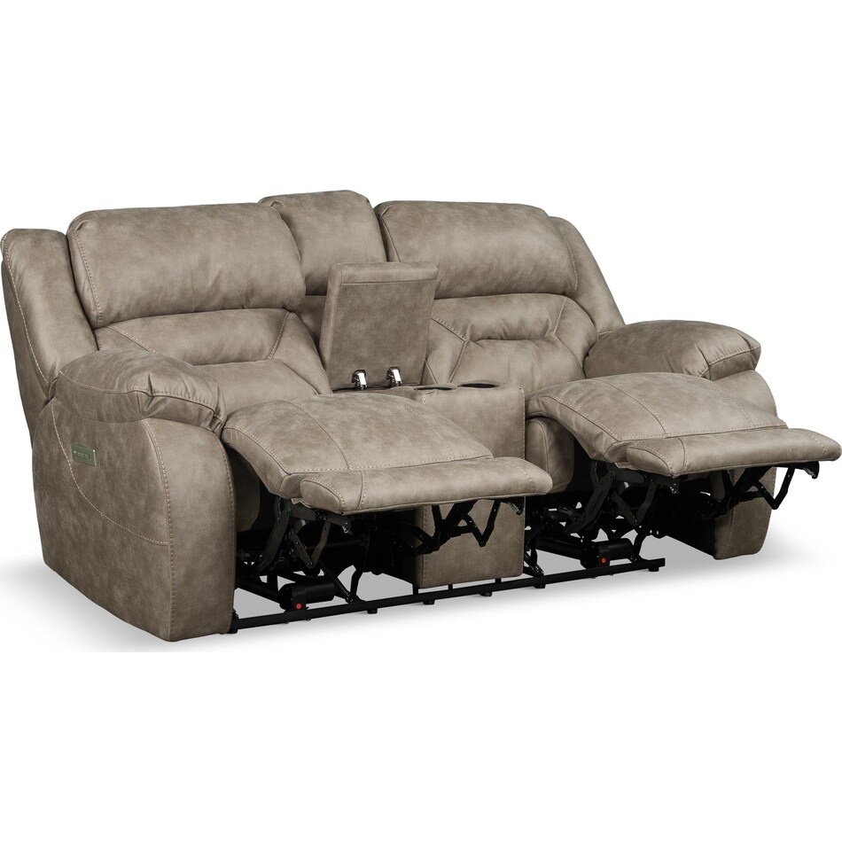 valor grey mt motion fabric loveseat p   