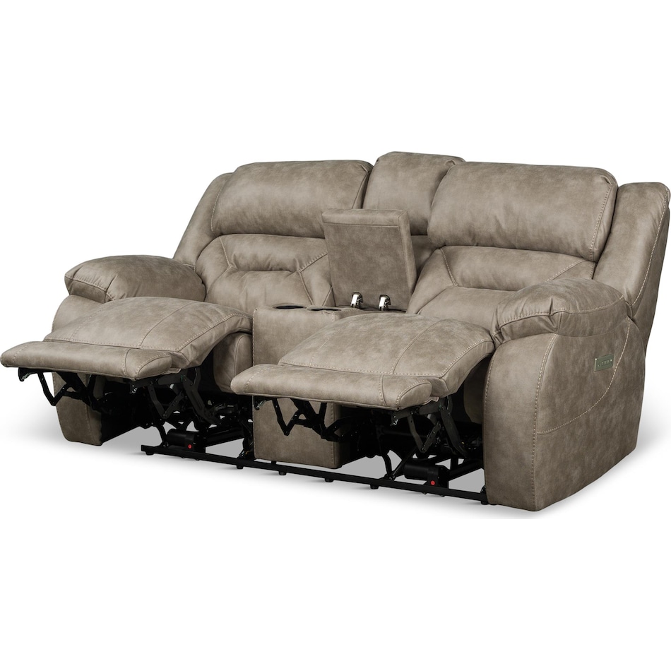 valor grey mt motion fabric loveseat p   