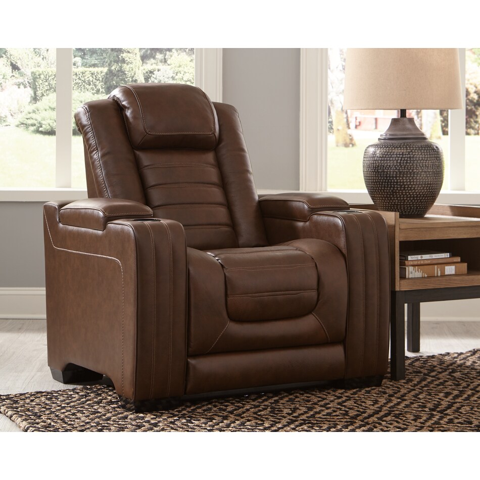 venaldi leather power recliner  room image  
