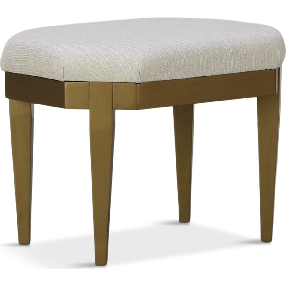 victoria gold vanity stool   