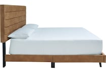 vintasso brown queen upholstered bed b   
