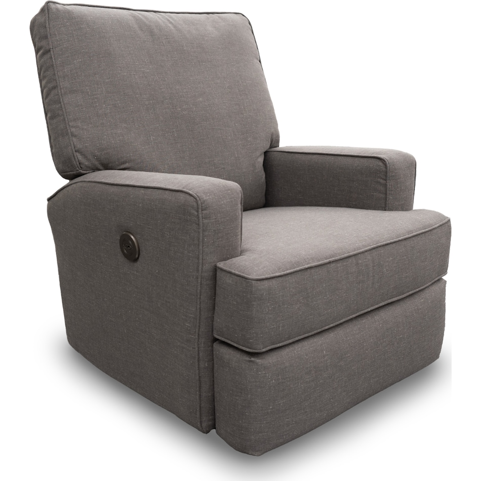 vita dark gray mt fabric recliner p   