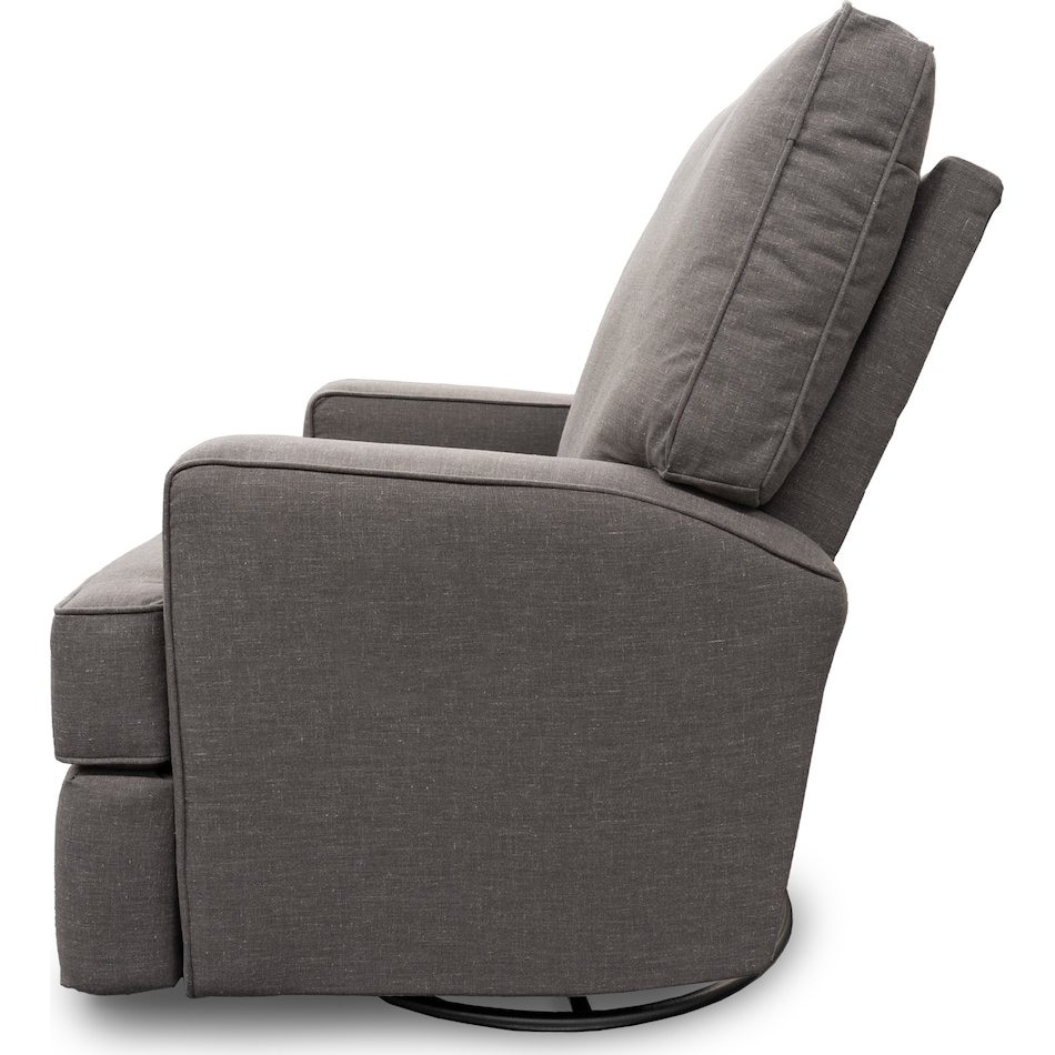 vita dark gray mt fabric recliner p   