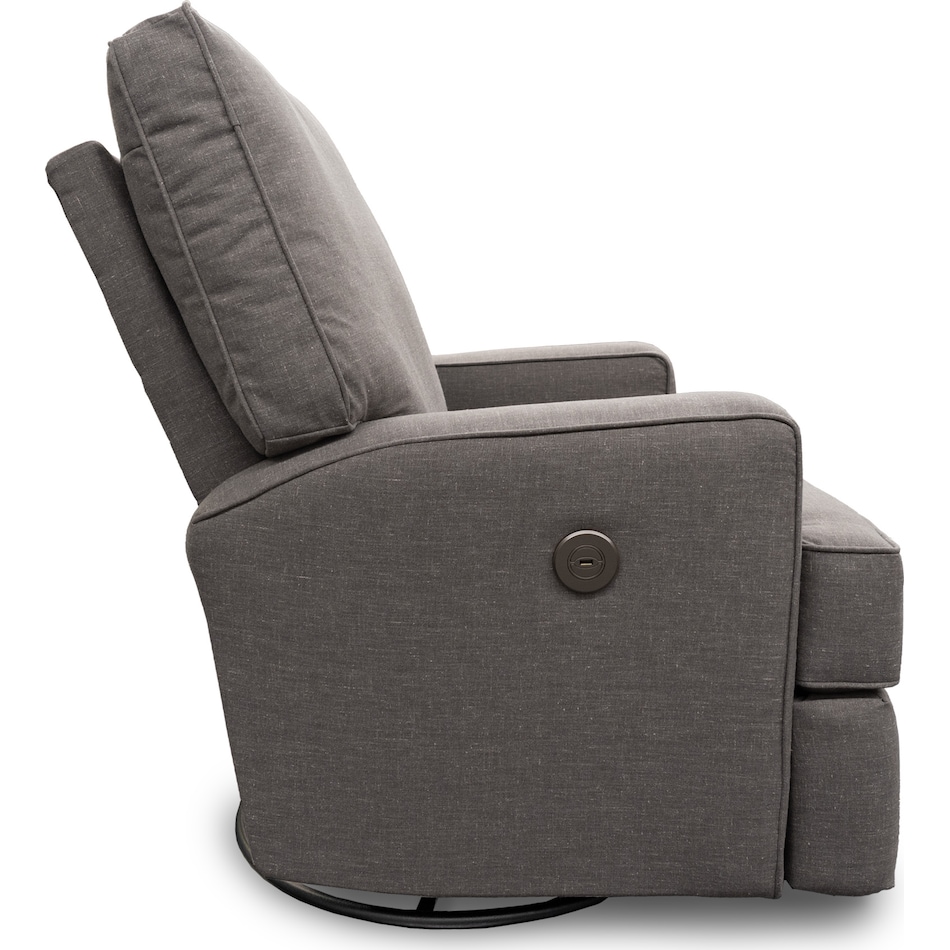 vita dark gray mt fabric recliner p   