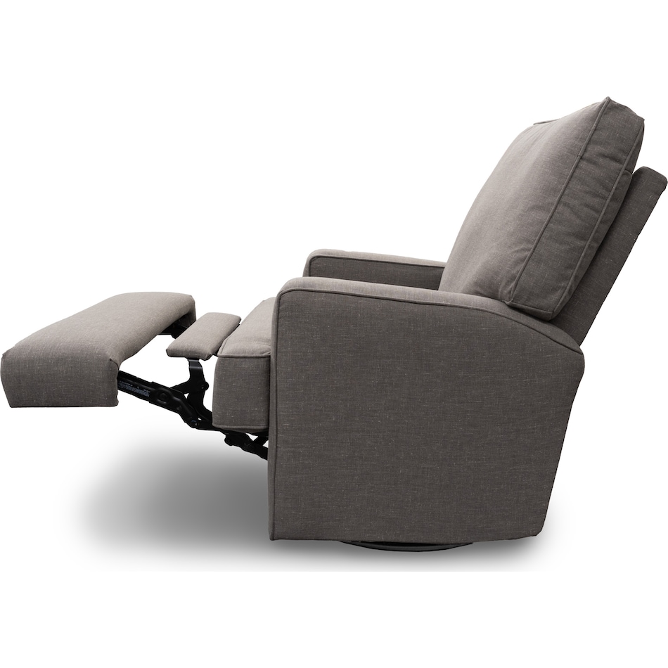 vita dark gray mt fabric recliner p   