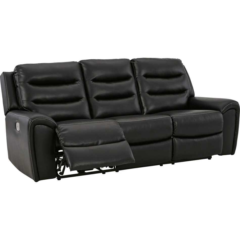warlin black power reclining sofa   
