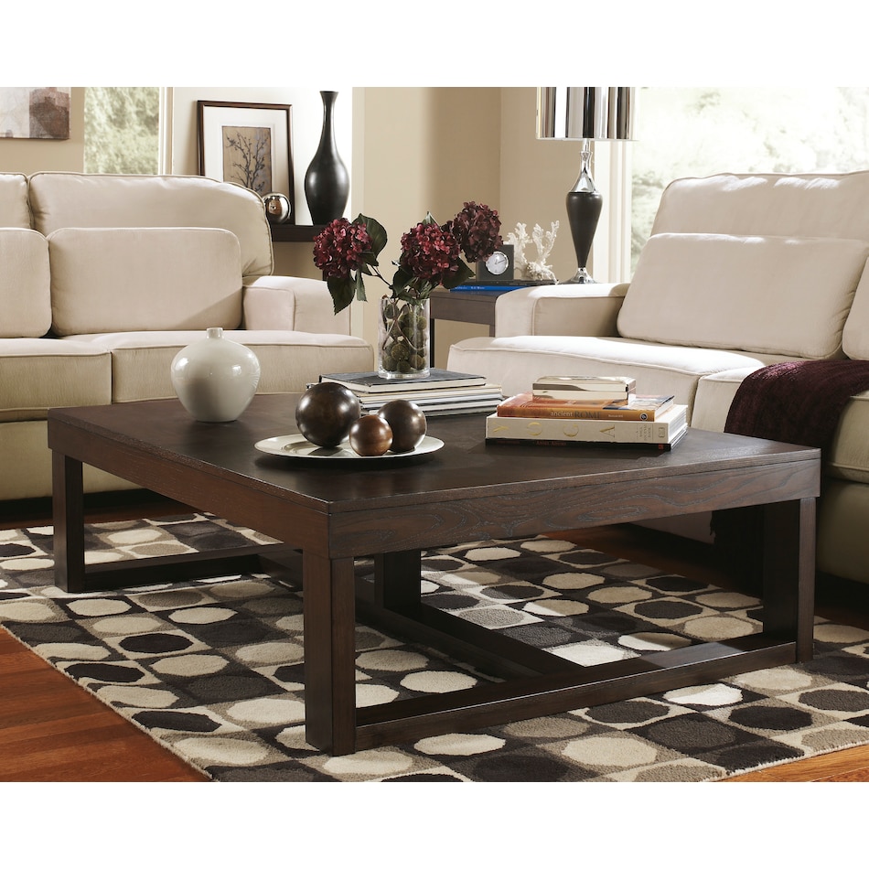 watson dark brown oc coffee table t   