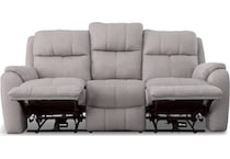 waylon living room gray mt motion fabric sofa p   