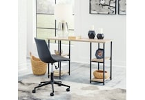 waylowe home office black of desk h   