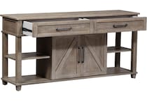 weathered taupe oc sofa table   