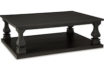 wellturn occasional black oc coffee table t   