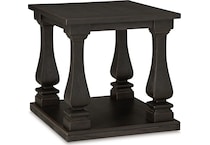 wellturn occasional black oc end chairside table t   