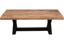 wesling light brown coffee table t   