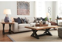 wesling light brown coffee table t   