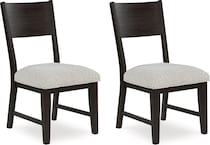 westonfort dining dark brown dr side chair d x  