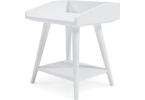 white accent table a  