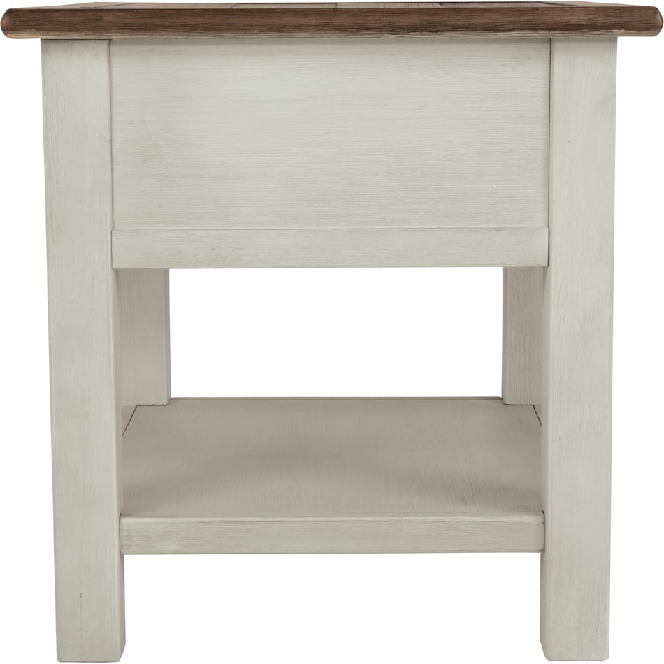 white chairside table t   