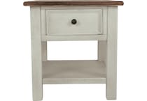white chairside table t   