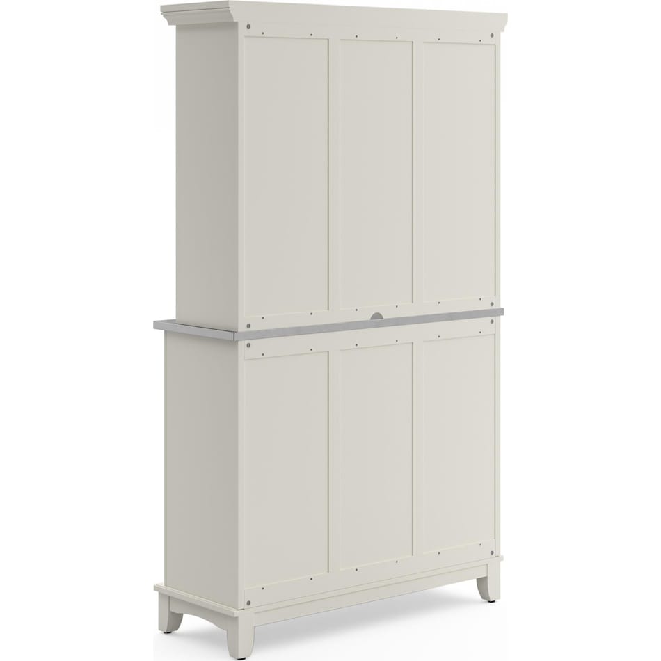 white dr buffet server     