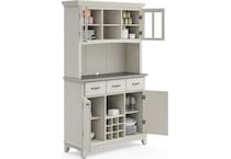 white dr buffet server     