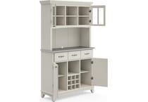 white dr buffet server     