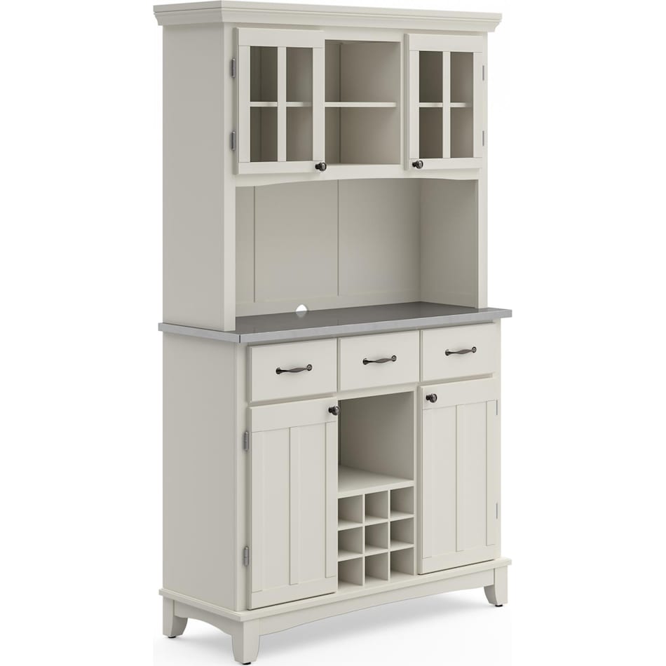 white dr buffet server     