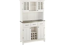 white dr buffet server     