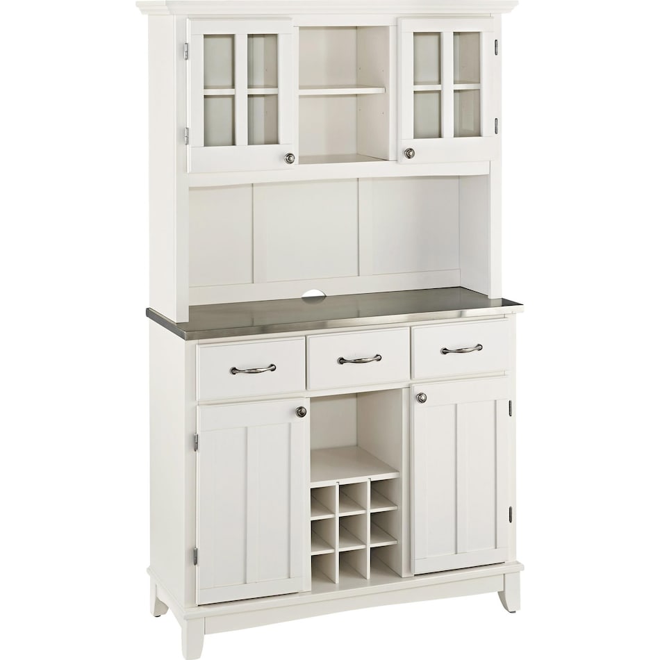 white dr buffet server     