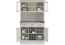 white dr buffet server     