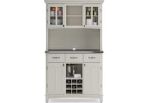 white dr buffet server     