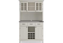 white dr buffet server     