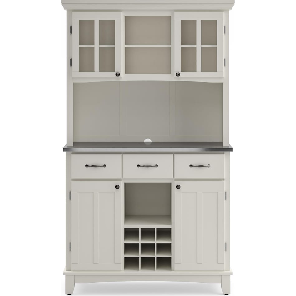 white dr buffet server     