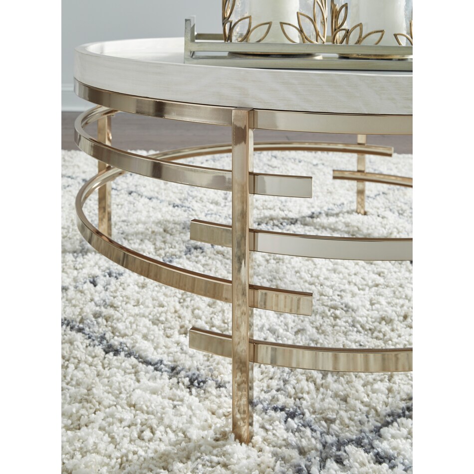 white gold coffee table t   
