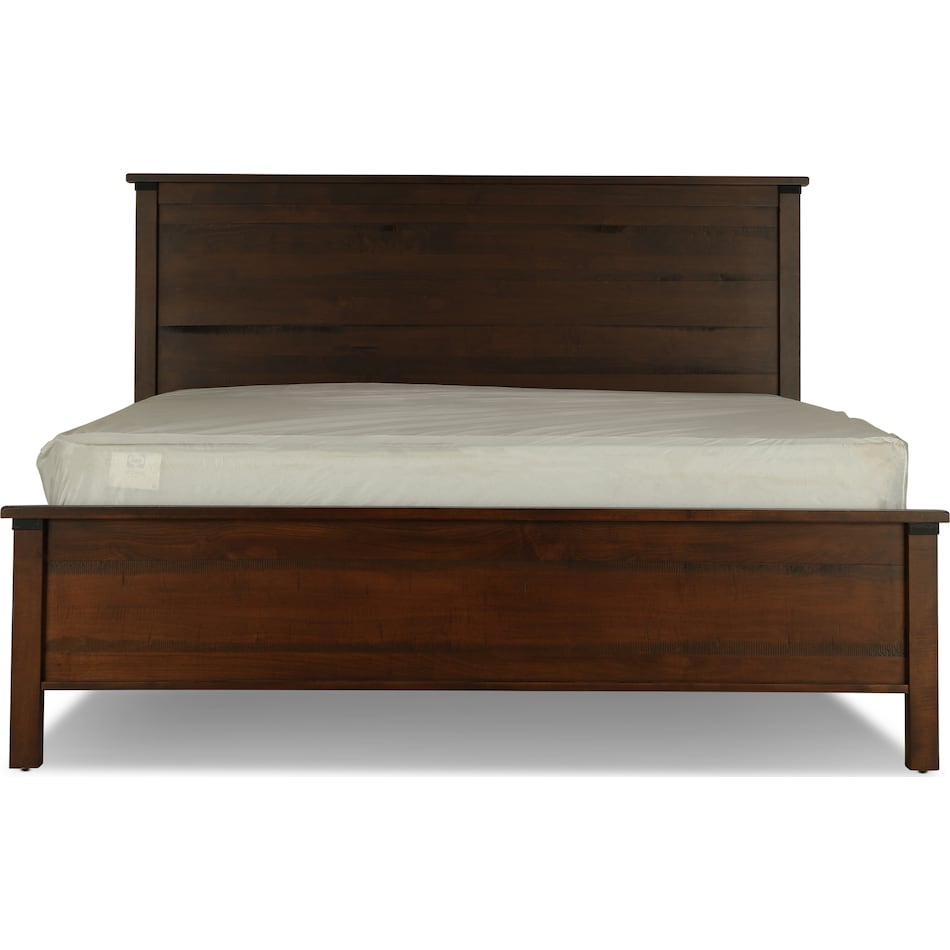 wildwood brown king panel bed p  