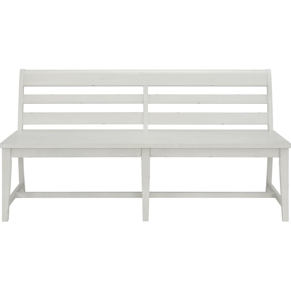 willowbrook dining white dr bench   