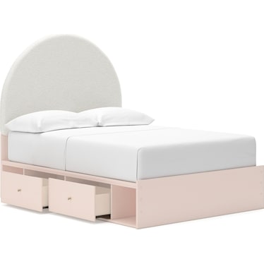 Wistenpine Upholstered Panel Bed with Double Storage