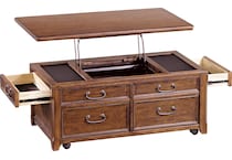 woodboro dark brown lift top coffee table t   