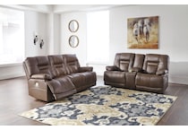 wurstrow brown power reclining sofa u  