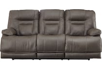 wurstrow gray mt motion leather sofa p u  