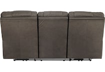 wurstrow gray mt motion leather sofa p u  