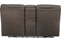 wurstrow gray mt motion leather loveseat p u  