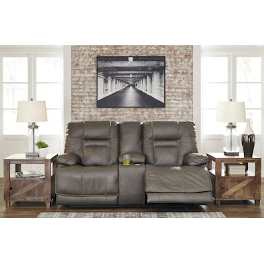 Wurstrow Power Reclining Loveseat with Console