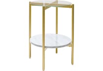 wynora gold end table t   