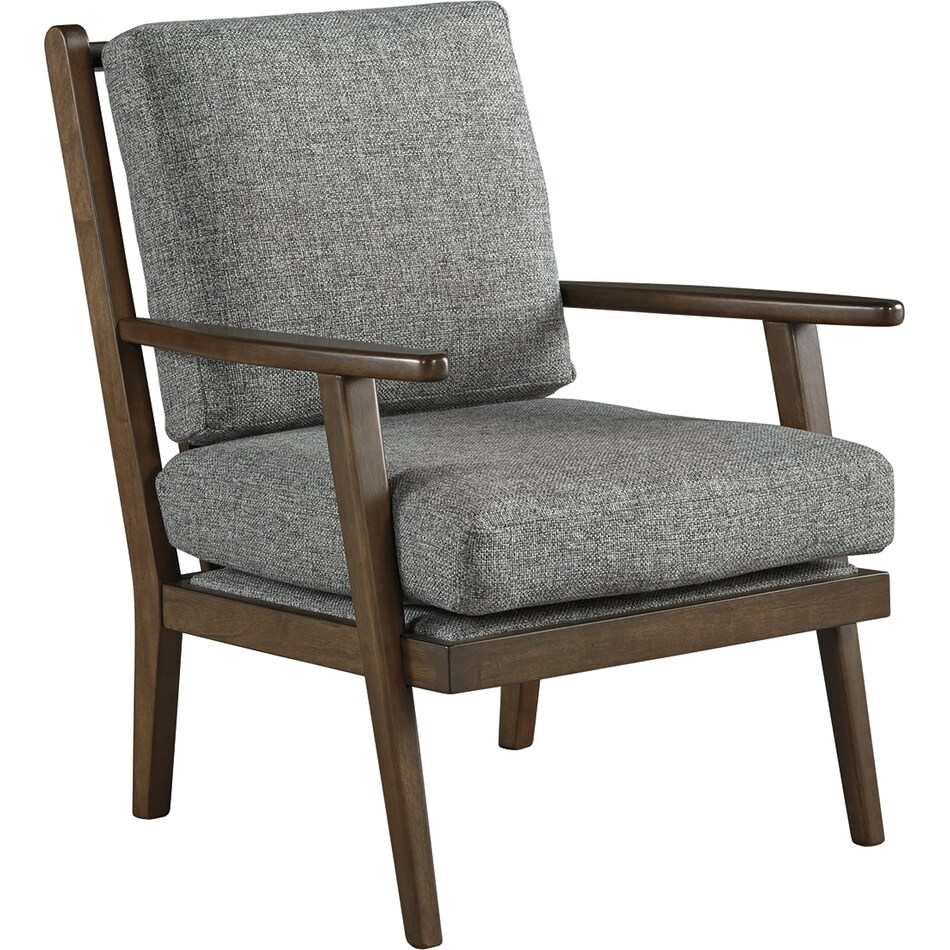 zardoni gray accent chair   