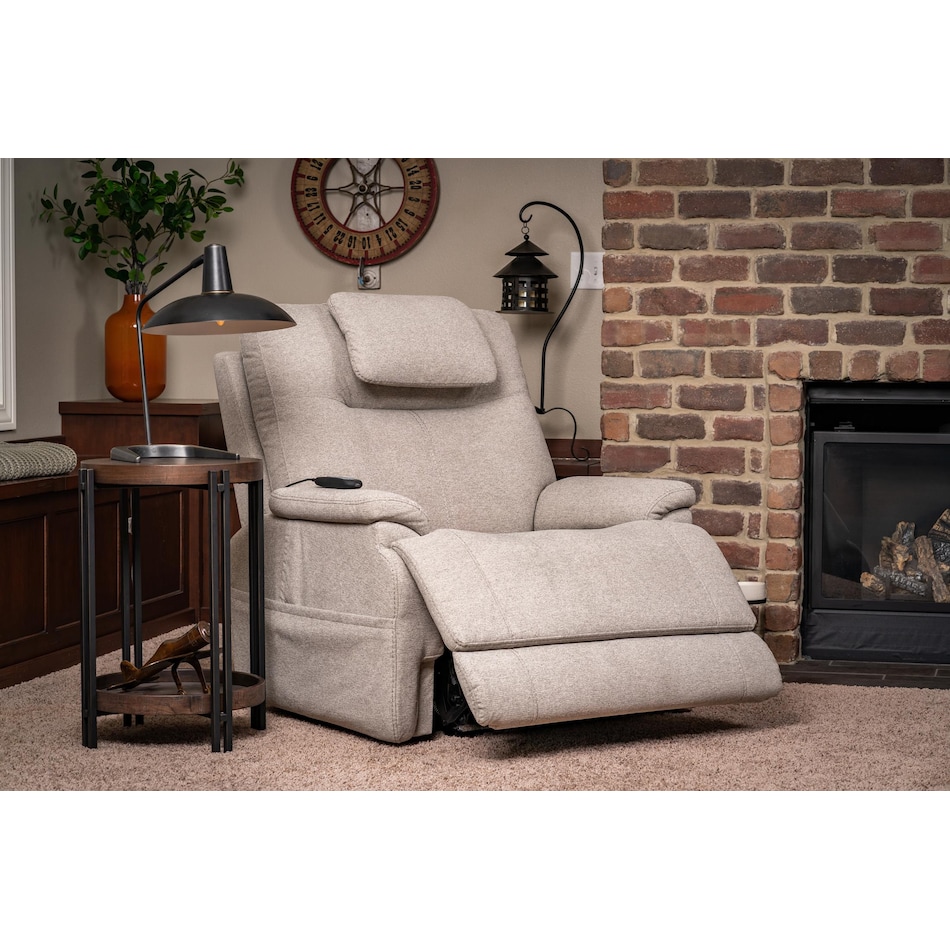 zecliner model  light gray mt fabric recliner p   