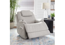 zecliner petite light gray mt fabric recliner p   