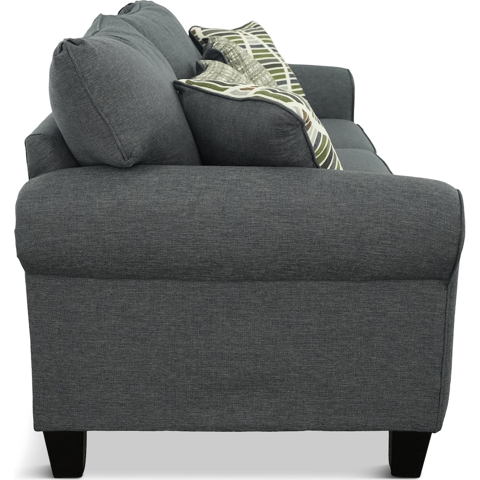 zion living room gray st stationary fabric sofa   